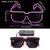 Wireless LED Light-up Glasses Glow In the Dark Flashing Glasses  for Adult Kids