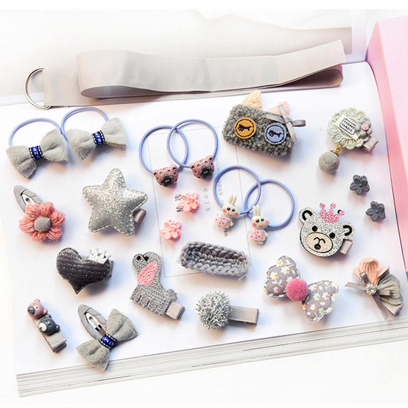 Заколки для волос для маленьких девочек, детская повязка на голову с бантом, короной, цветком, заколки для волос, заколки, головной убор