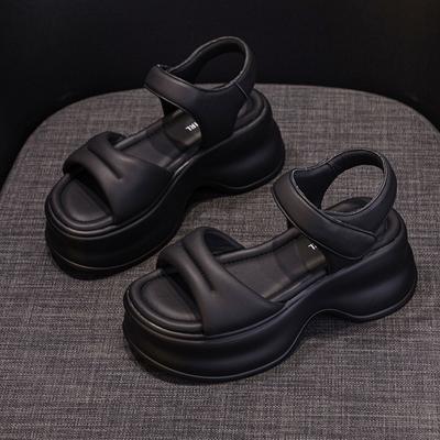 Платформенные сандалии женская верхняя одежда мода отдых универсальные спортивные высокий стиль студентка сандалии