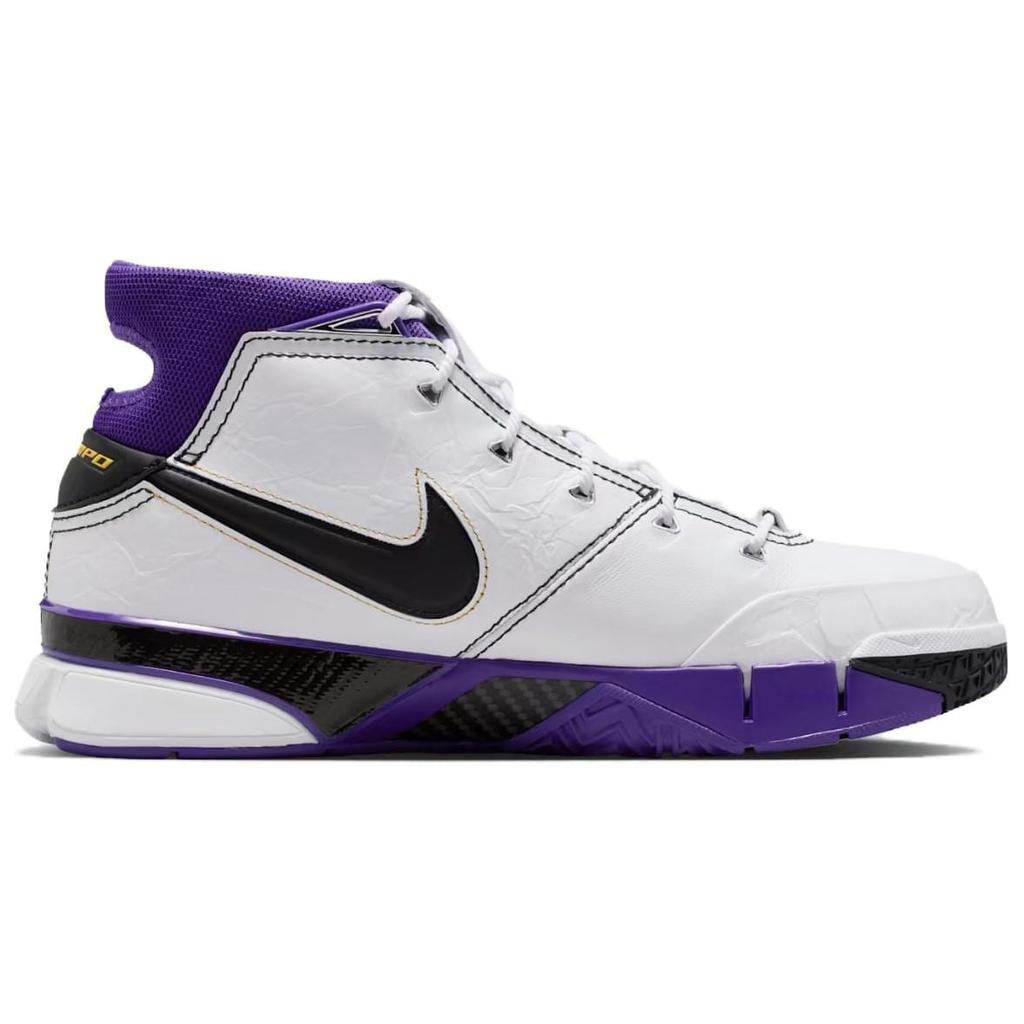 Nike Кроссовки для баскетбола Zoom Kobe 1 High top Мужские Белые Фиолетовые Черные Издание 2026 IM0542-100