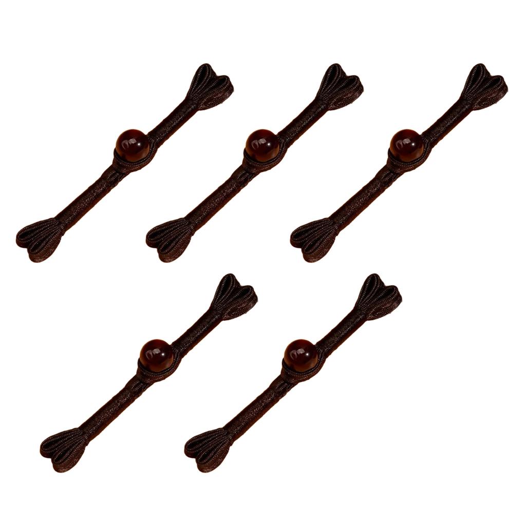 5PCS Chinese Cheongsam Buttons Traditional Costume Ornament Closure Buttons for Sewing Sweater Cardigan Evening Gowns