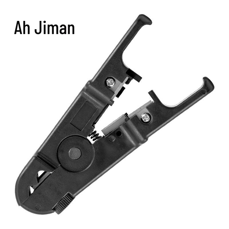 Инструмент для снятия изоляции с сетевого и коаксиального кабеля Ajiman Black/Grey