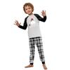 Christmas Print Cute Family Set Pajamas Round Neck Long Sleeve Tops Pants Baby Onesies Home Clothes Christmas Party Family Set