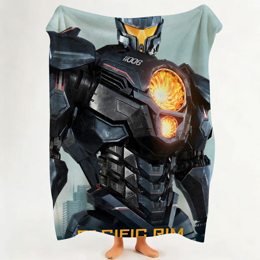 Movie P Pacific R Rim Throw Flannel Throw Blanket Suitable for Sofa Living Room Bedroom