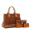 High Temperament Crocodile Pattern Handbag 2023 New Large-capacity Tote Bag European and American Retro Bag