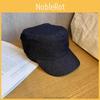 Japanese Style Flat Brim Hat With Breathable Cotton Blend For Summer And Winter Usage