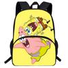 Kids SpongeBob SquarePants Backpack School Lightweight Ergonomic Cartoon Shoulder Bag Elementary Students