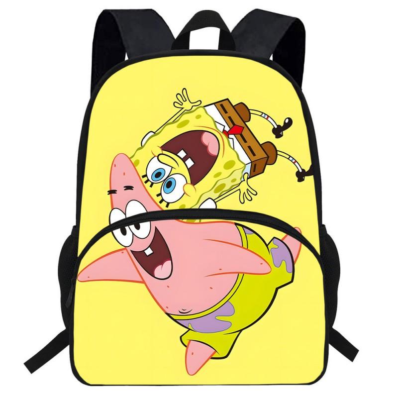 Kids SpongeBob SquarePants Backpack School Lightweight Ergonomic Cartoon Shoulder Bag Elementary Students