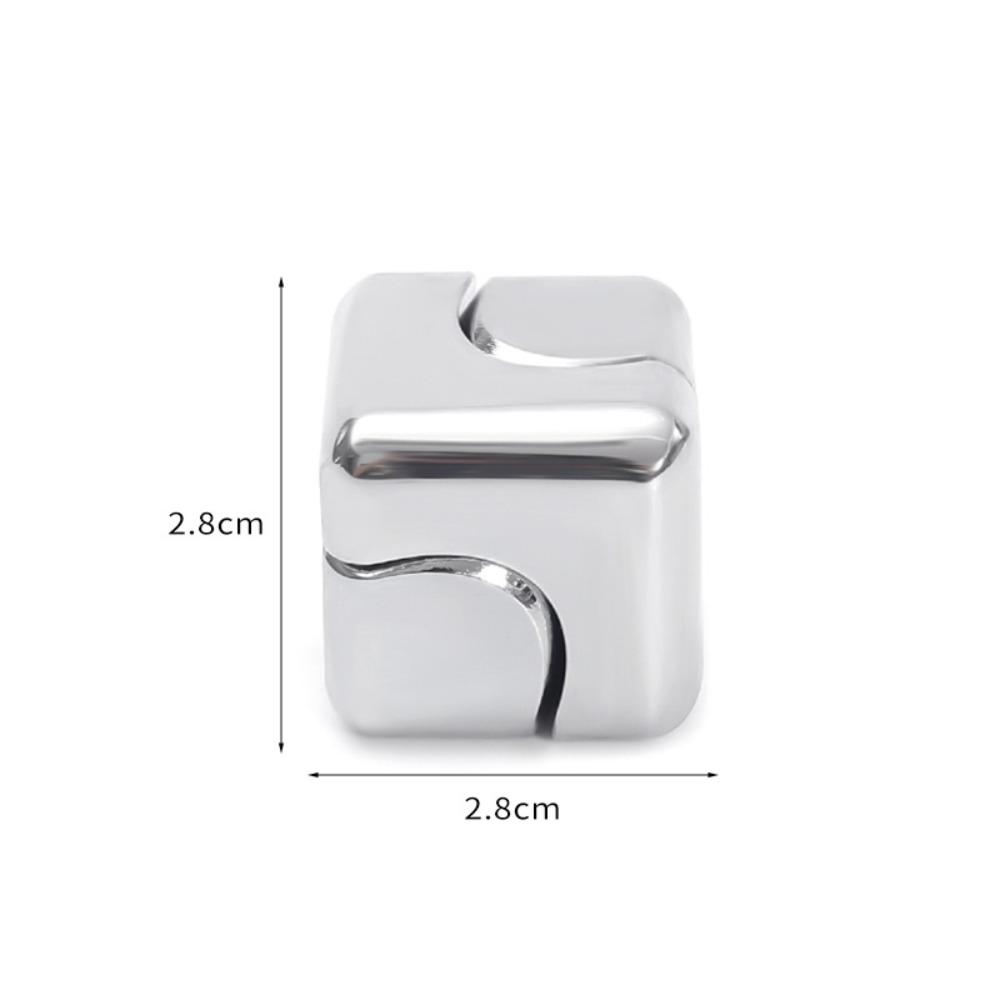 Metal Cube Rotating Fingertip Gyroscope Fidget Anti Stress Toys Adult Office Home Travel Portable Spinner Toys Christmas Gifts