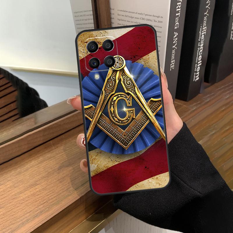 Обложка с символом масонства для Samsung Galaxy M23 M33 M53 M13 M51 M11 M31s M30s M12 M32 M52 M20 M14 M34 M54