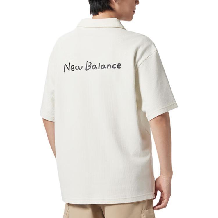 New Balance Футболка-поло унисекс белая NFE27011-IV
