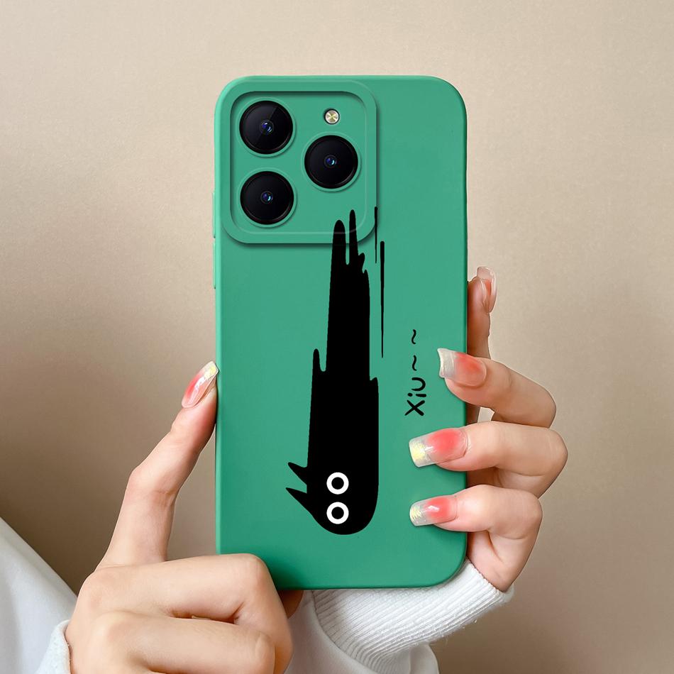 Чехол для Realme C61 C63 Милые Девушки Чехлы для Телефона Для Realme C 61 Защита Камеры Жидкий Силикон Защита от Падений Мягкая Задняя Крышка Capa