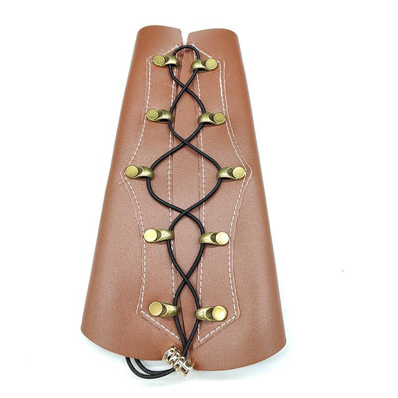 Genuine Cowhide Archery Bracer for Bow and Arrow Protection