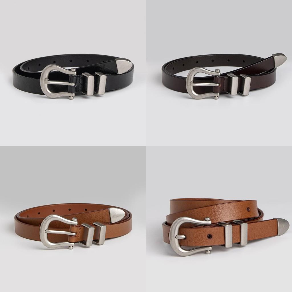 Premium Cowhide Dress Belt For Women With Metal Pin Buckle For Work And Casual