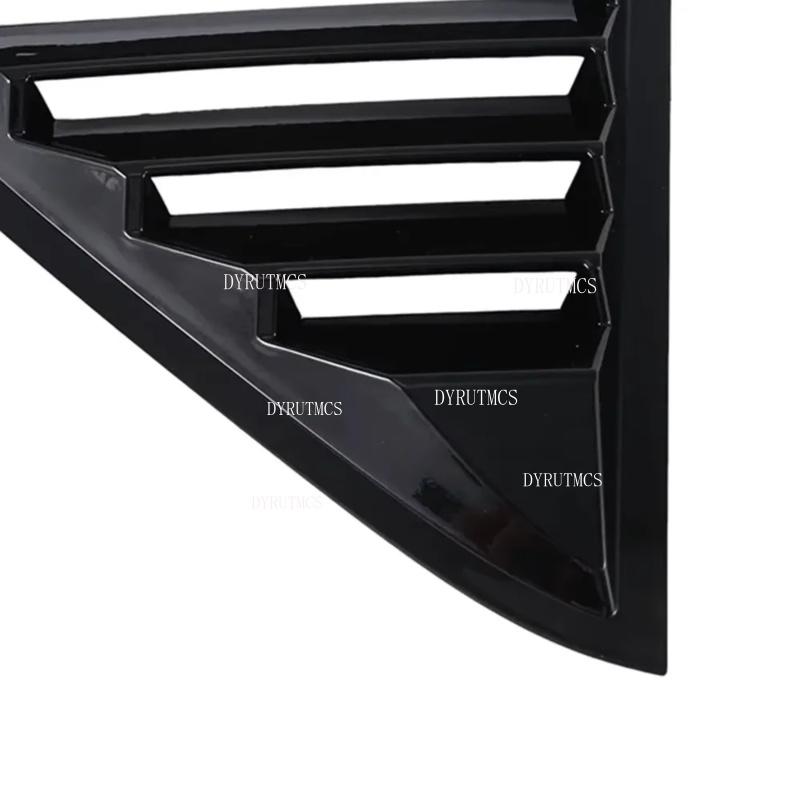 Gloss Black Car Side Window Louver Fit For Chrysler 300C 2011-2021 Car Rear Window Shutter Cover Spoiler