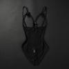 Mesh Hollow Women Underwear Open Crotch Sleeveless Jumpsuits Sweet Lace Bow Bodysuit  Home