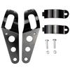 Motorcycle Headlight Mount Bracket Fork Ear Chopper Headlamp Holder Clamp Adjustable Motor 27-36mm 38-48mm Universal