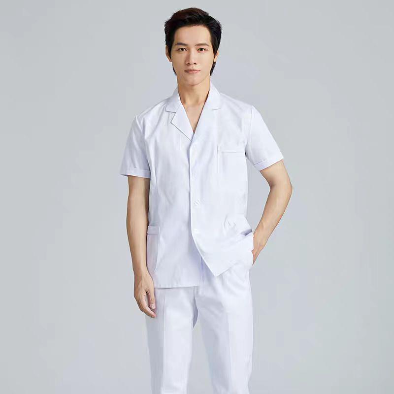 Мужская униформа медсестры с длинными рукавами и костюм стоматолога с короткими рукавами