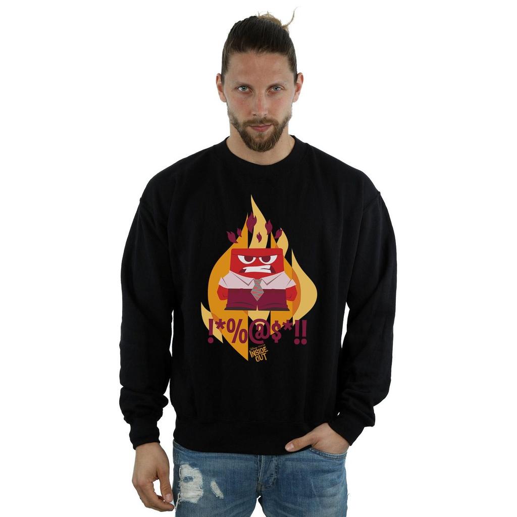 Disney Mens Inside Out Fired Up Sweatshirt