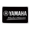 Флаг/Баннер "Yamaha Black" Очень большой, Примерно 150см х 90см, Идеально подходит для украшения вашей комнаты или гаража! Американские товары и автогонки