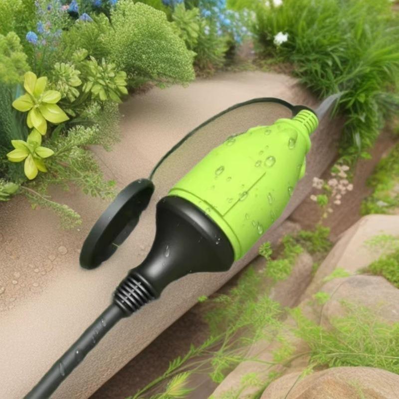 European Waterproof Extension Cord with Three-Core Pure Copper and Safety Door Plug