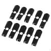 10x Съемных шнурков на молнии для улицы, черного цвета, для рюкзака, дорожных пакетов, сумок, курток,