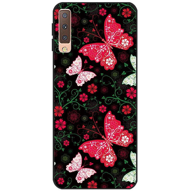 Чехлы для Samsung Galaxy A7 2018, силиконовый цветной чехол для телефона, чехол для Samsung A7 2018 A750 A750F, защитный корпус 6,0 дюймов