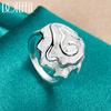 925 Sterling Silver Rose Ring Charming and Fashionable Wedding Jewelry