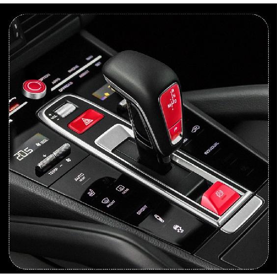 5 шт./компл., панель центрального управления автомобиля P, мультимедийная ручка ручного тормоза, сигнальная лампа, кнопка, наклейка для Porsche Cayenne