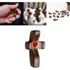 Деревянный крест ручной работы My Heart, Деревянный крест Fidget, Деревянный карманный крест, Карманные кресты оптом, Ручной деревянный крест, Карманный крест для снятия стресса
