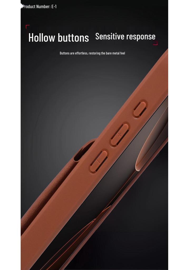 Ультратонкий кожаный чехол для iPhone 17 Pro Max с держателем для карт и подставкой