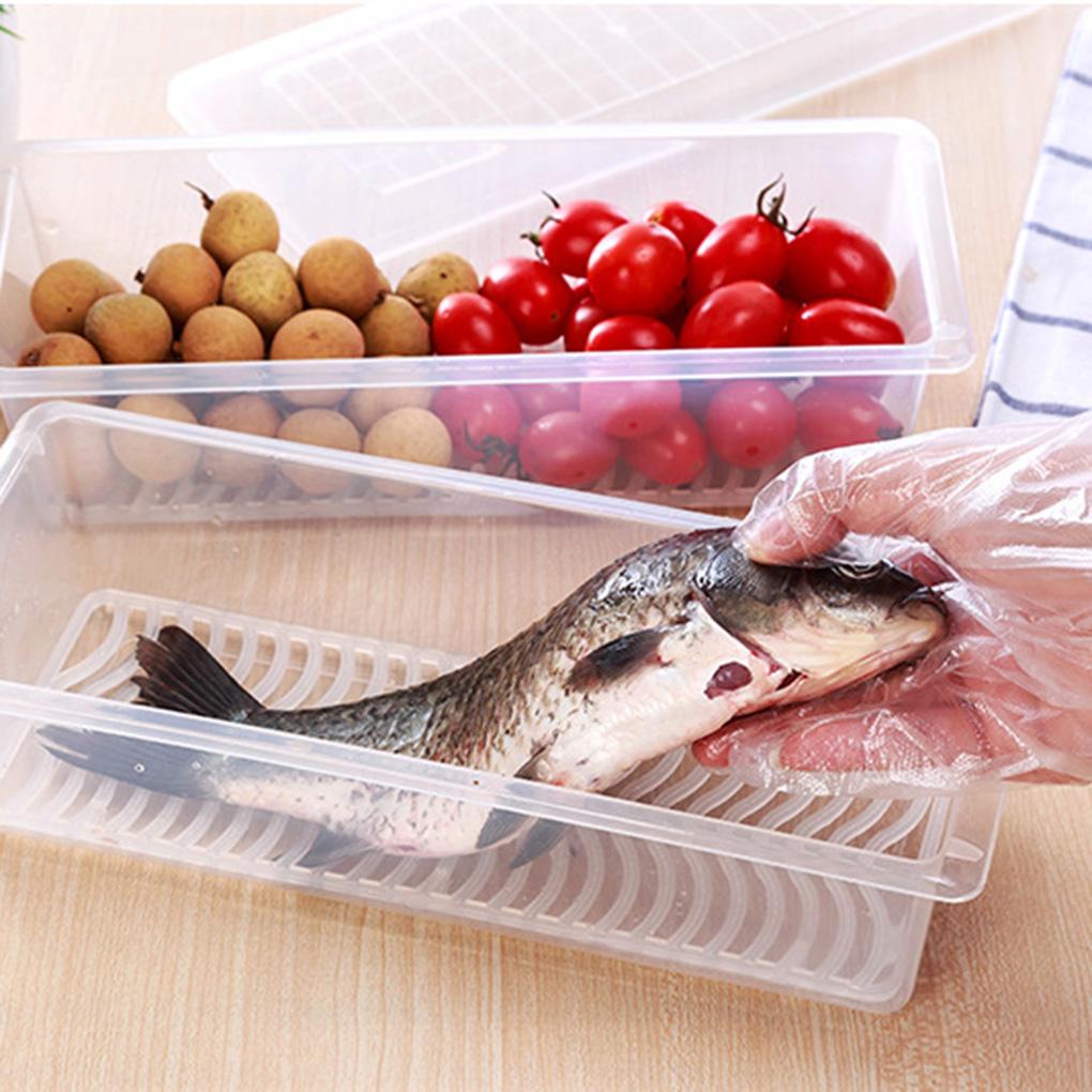 Контейнеры для хранения продуктов питания и фруктов на кухне, пластиковая коробка для холодильника