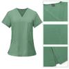 Комплект из топа и брюк-карго из крутой эластичной ткани SCRUBS, женские дышащие халаты, униформа для лаборатории