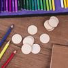 50 Diy Natural Blank Woodchip Slices Round Unfinished Craft Woodchips