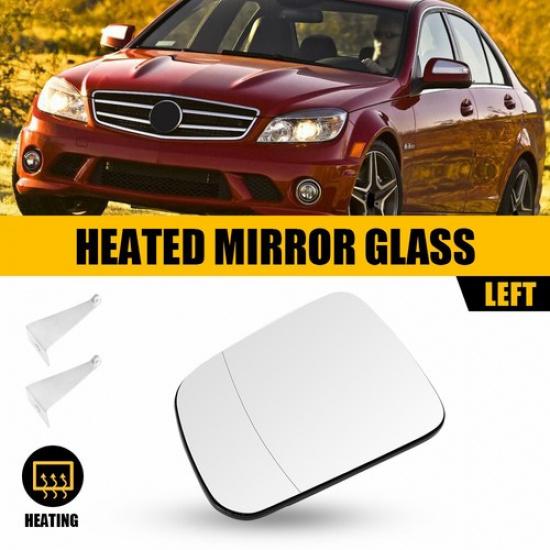 Driver Passenger Mirror Side Glass Heated Fits Mercedes C230 C250 C300 C350 C63