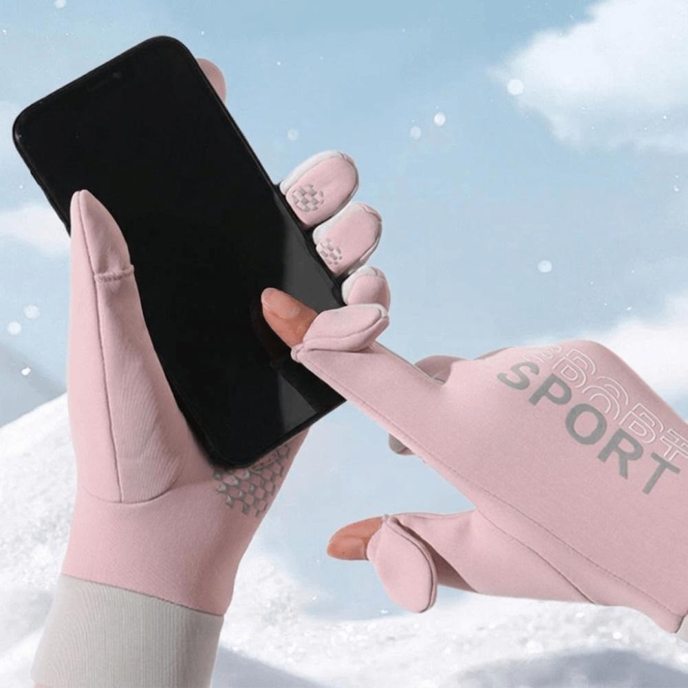 Non Slip Autumn Winter Gloves Windproof Thermal Gloves Anti Slip Cycling Gloves Driving