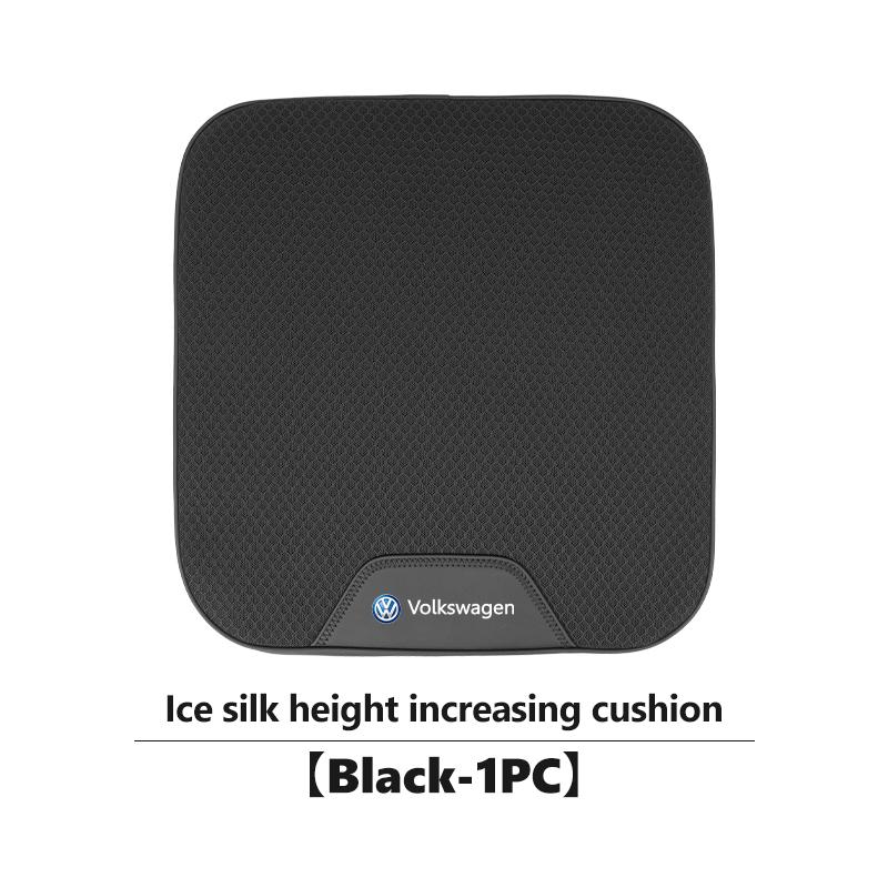 Car Heightening Seat Cushion Ice Silk Leather Breathable Car Seat Pad For Volkswagen VW Golf 4 5 6 7 Polo Jetta Sagitar MagotanNI2