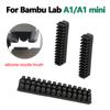 3/6/9/15 шт. Щетка-насадка для Bambu Lab A1 / A1 Mini Стеклоочиститель Силиконовая щетка Очистители, монтируемые на нагревательную платформу Инструмент для очистки Детали 3D-принтера