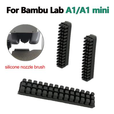 3/6/9/15 шт. Щетка-насадка для Bambu Lab A1 / A1 Mini Стеклоочиститель Силиконовая щетка Очистители, монтируемые на нагревательную платформу Инструмент для очистки Детали 3D-принтера