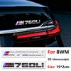 Gloss Black Rear Trunk Letter Badge For BMW M135i M240i M340i M340d M440i M550i M530i M760Li ABS M Logo Emblem Sticker Decal