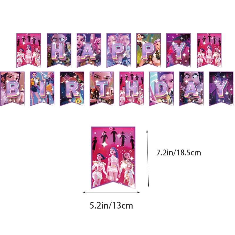 Баннер для украшения тематической вечеринки по случаю дня рождения, флажки, флажок для торта, воздушные шары - Набор