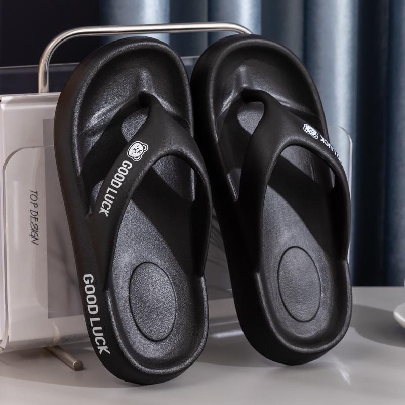 Женские тапочки, летние шлепанцы на платформе для пар, нескользящие, с мягкой подошвой, удобные, с открытым носком, модные, с жемчугом, дизайнерские, для отдыха на пляже