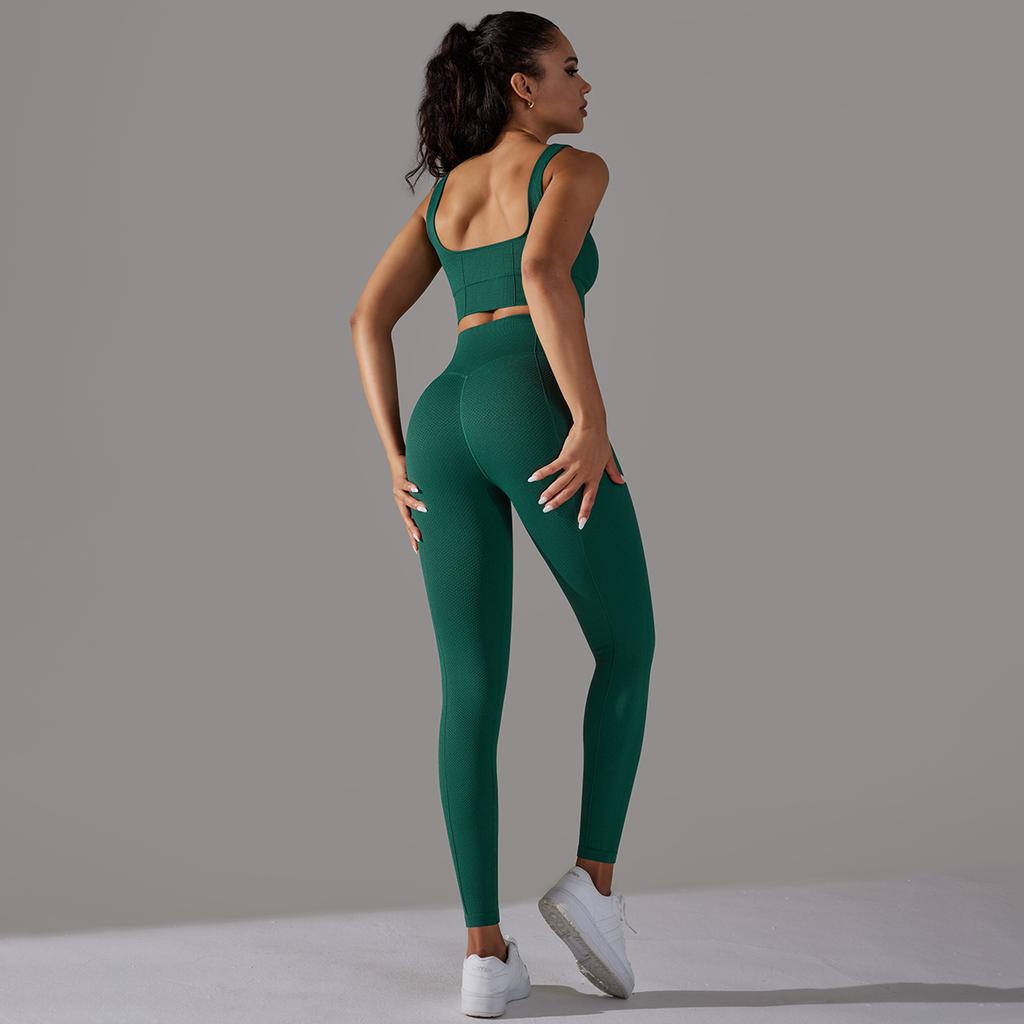 Auroth комплект из 2 предметов для йоги, женский спортивный костюм, бесшовная майка с высокой талией, эластичные колготки для йоги, комплекты для фитнеса