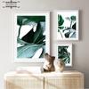 Nordic Green Plant Leaf Canvas Poster Minimalist Wall Art Botanical Print Painting Scandinavian Picture Modern Home Room Decor