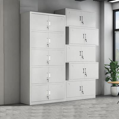 Steel 5-Section Double-Door Office File Cabinet with Lock