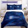 England Football Printed Bedding 3 Piece Set Cozy Breathable Bed Cover Set as Housewarming Holiday Gift