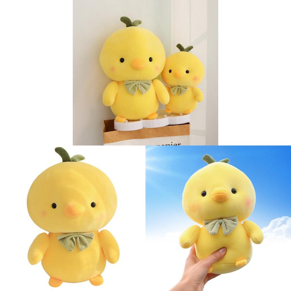 Yellow Plush Chicken Toy Soft Stuffed Animal Doll Children Kids Gift Birthday