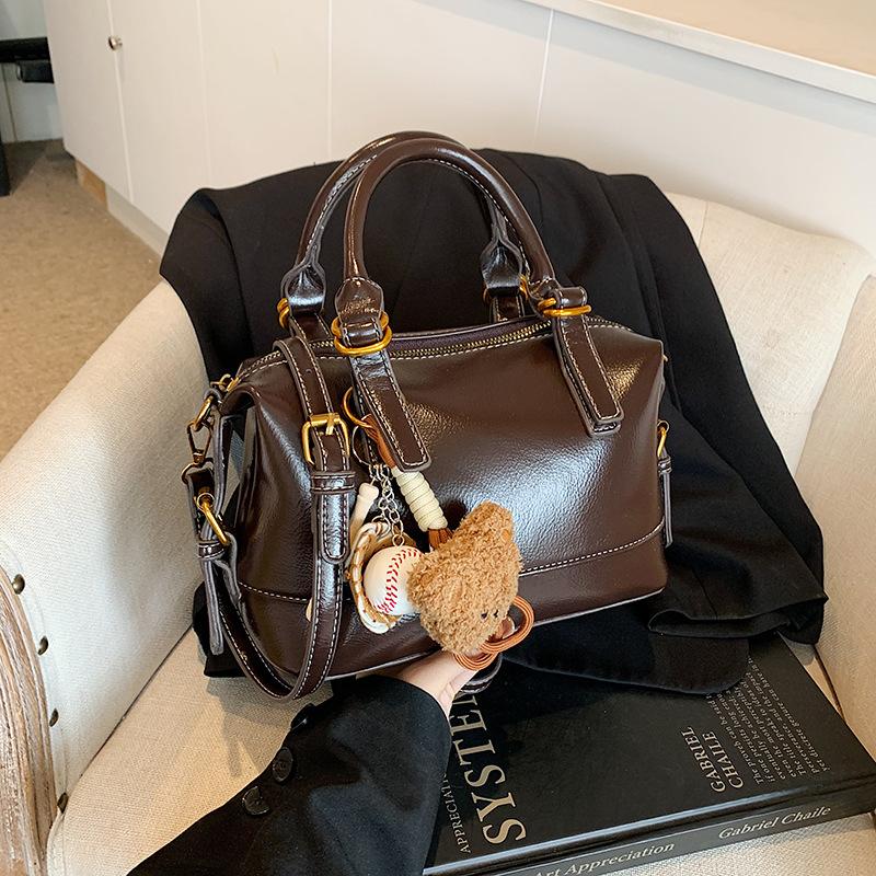 Сумка премиум-класса в стиле ретро, женская, 2025, новая, модная сумка-мессенджер, сумка-ведро, большая вместимость, плечевая сумка-тоут