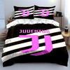"Juventus logo and stripes." Bedding sets Duvet cover sets Duvet covers Pillowcases(1*Duvet Cover 2*Pillowcases without duvet insert)
