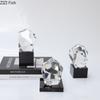 Креативные Абстрактные Геометрические Хрустальные Украшения Настольное Украшение Современный Минималистичный Прозрачная Скульптура Эстетика Комнаты Декор